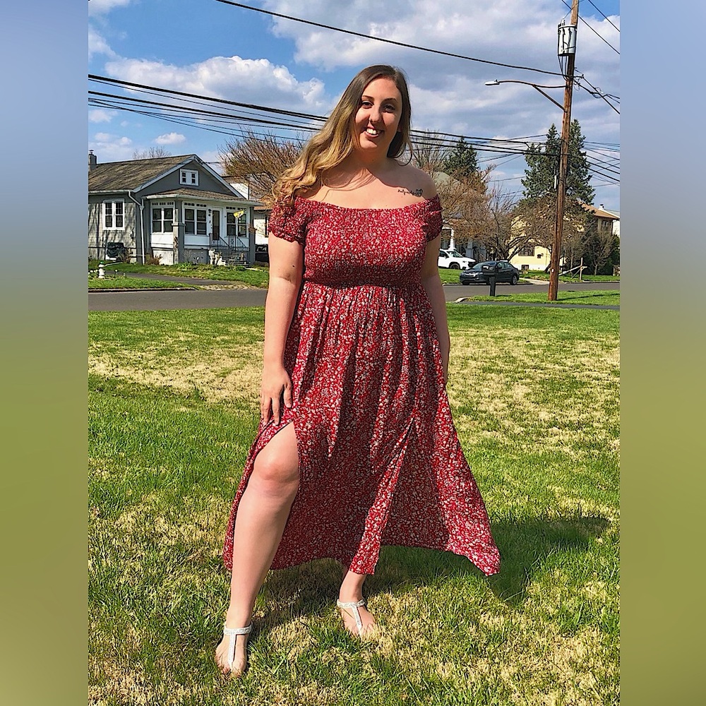 Long Red Dress